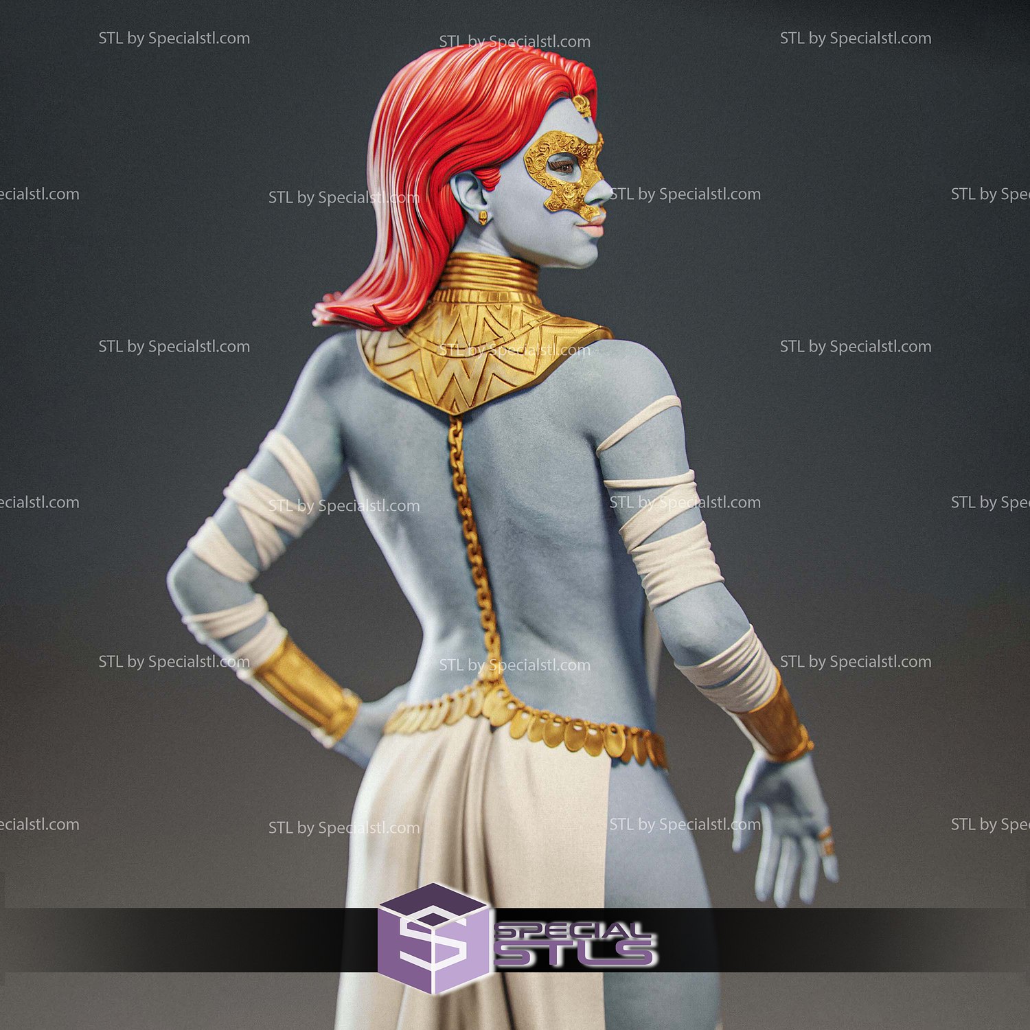 Mystique Hellfire Gala 3D Printer Files STL Model — view 7