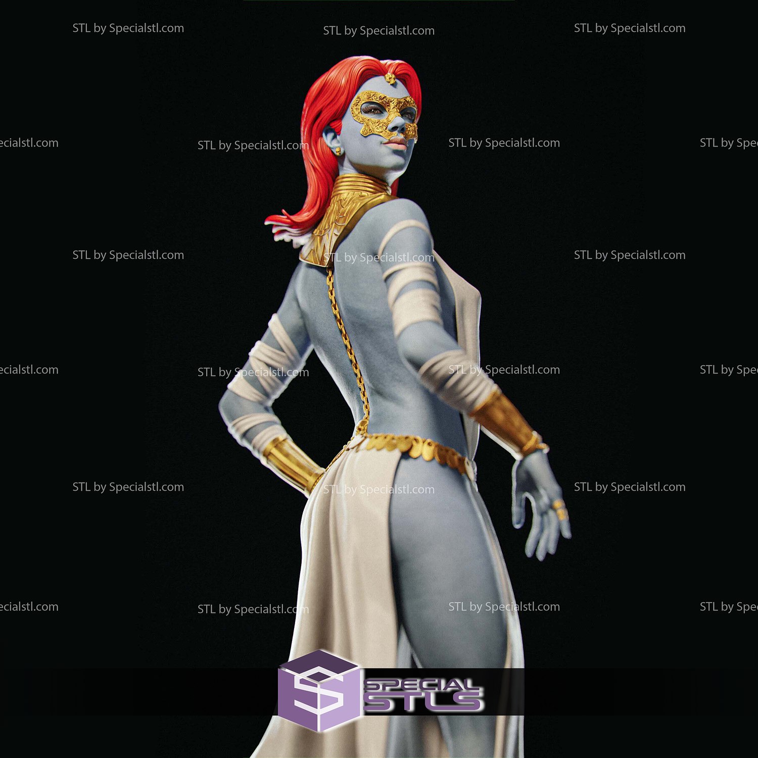 Mystique Hellfire Gala 3D Printer Files STL Model — view 8