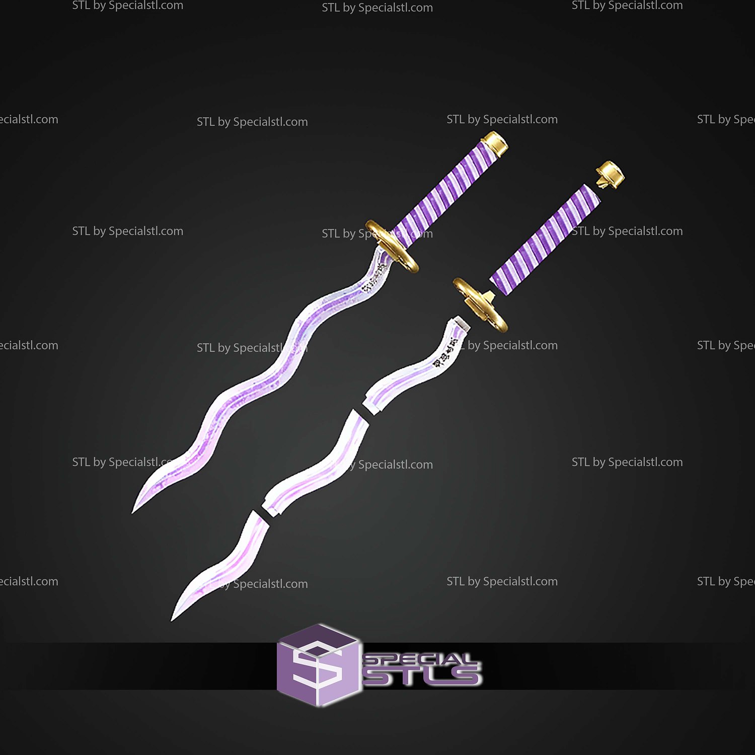 Cosplay STL Files Obanai Iguros Sword 3D Model — view 2