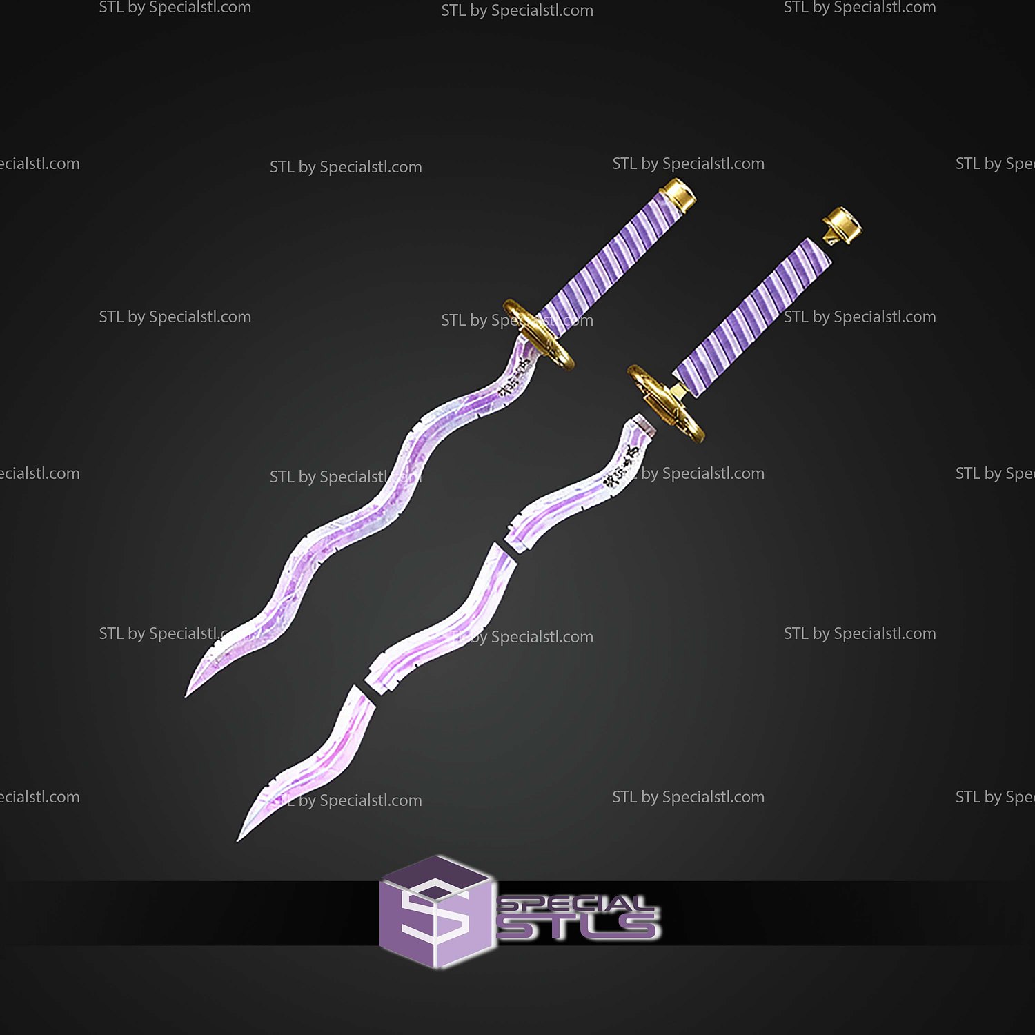 Cosplay STL Files Obanai Iguros Sword 3D Model — view 4