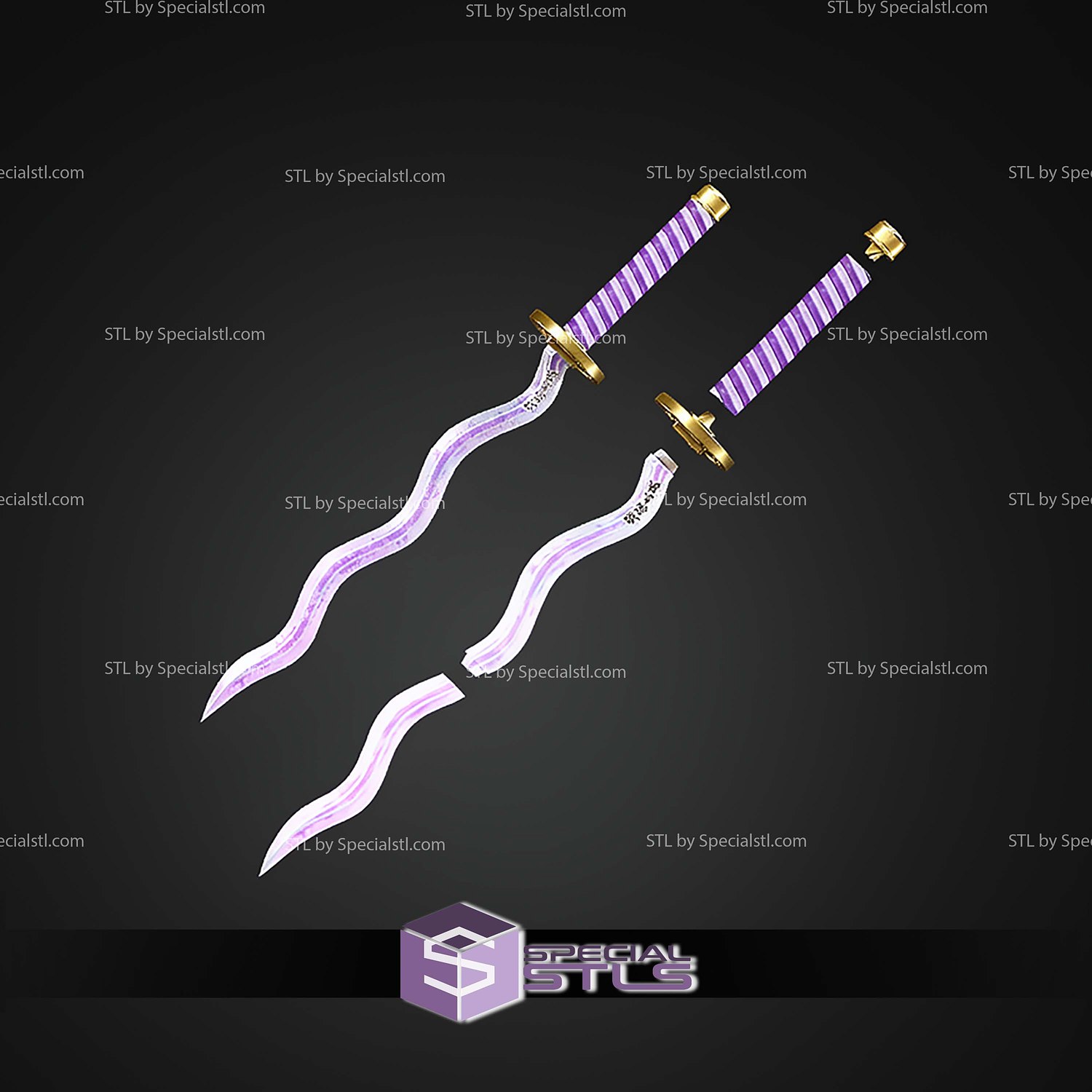Cosplay STL Files Obanai Iguros Sword 3D Model — view 5