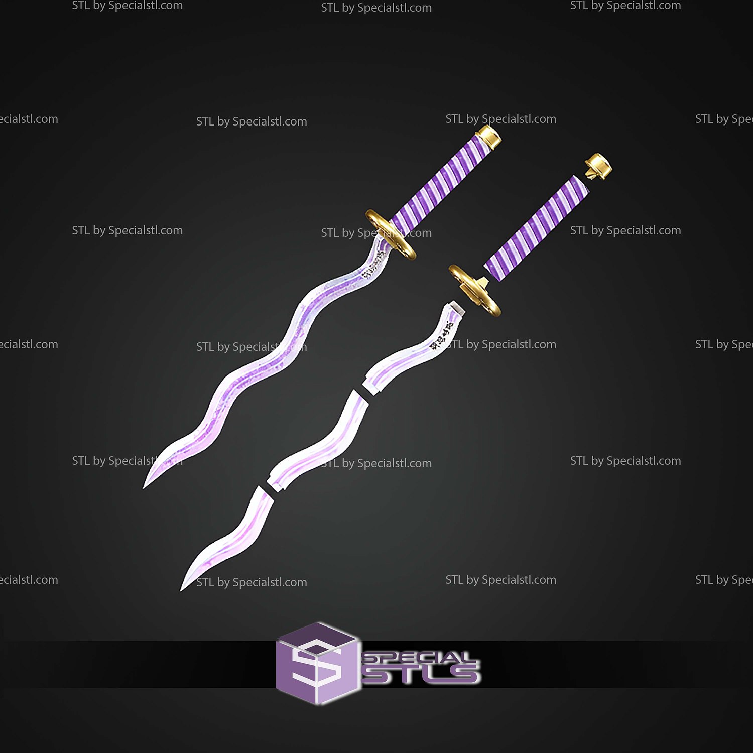Cosplay STL Files Obanai Iguros Sword 3D Model — view 6