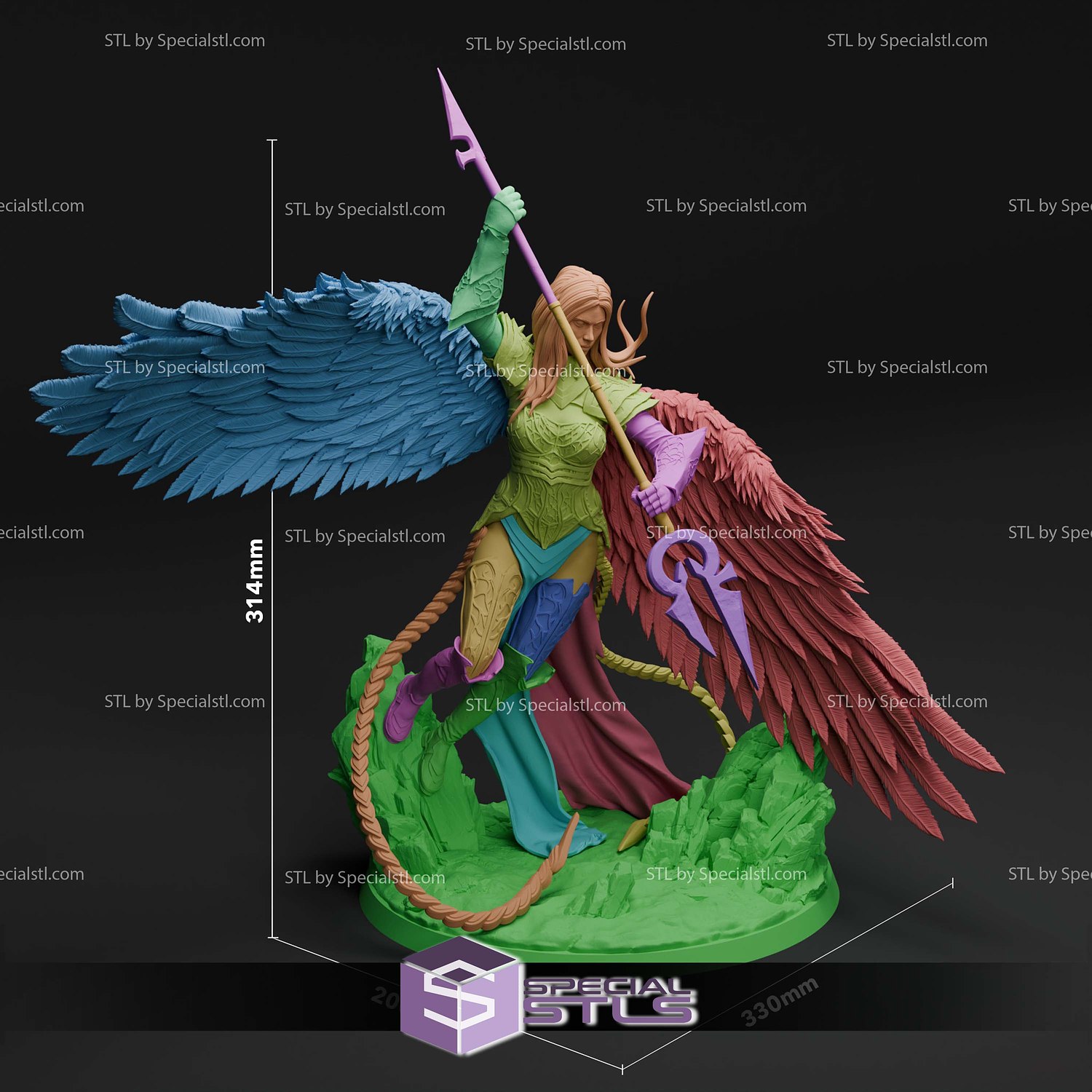 Celestial Purifier Avacyn Sculptures 3D Printing STL Model — view 6