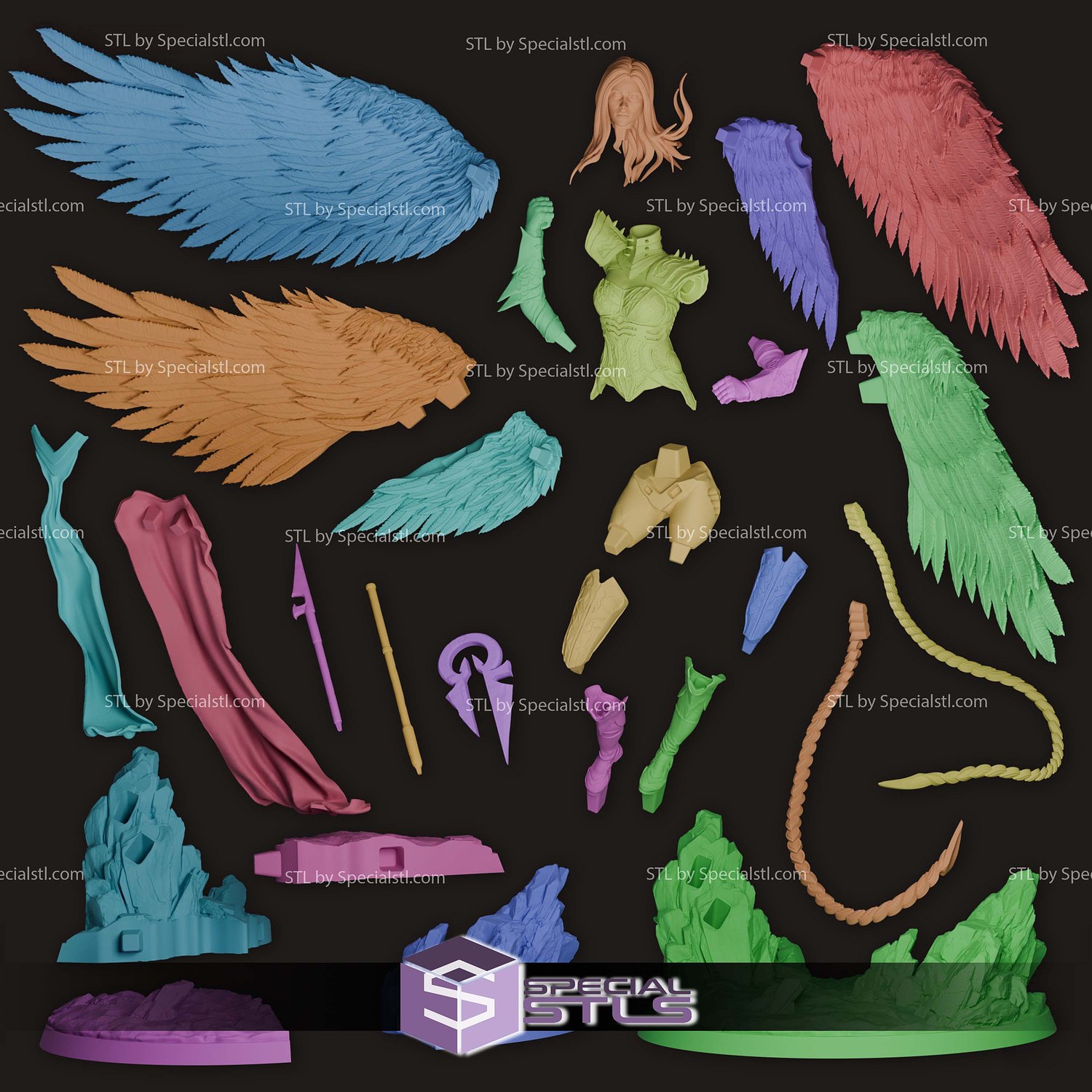 Celestial Purifier Avacyn Sculptures 3D Printing STL Model — view 7