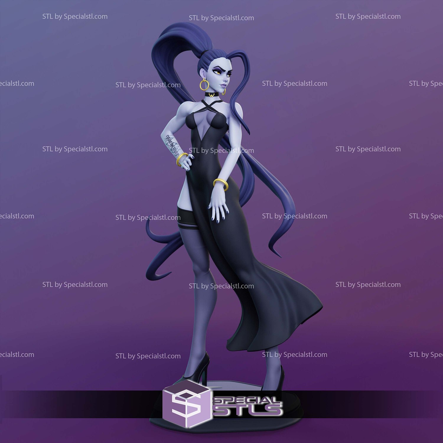 Amelie Lacroix Widowmaker STL Files 3D Model — view 2