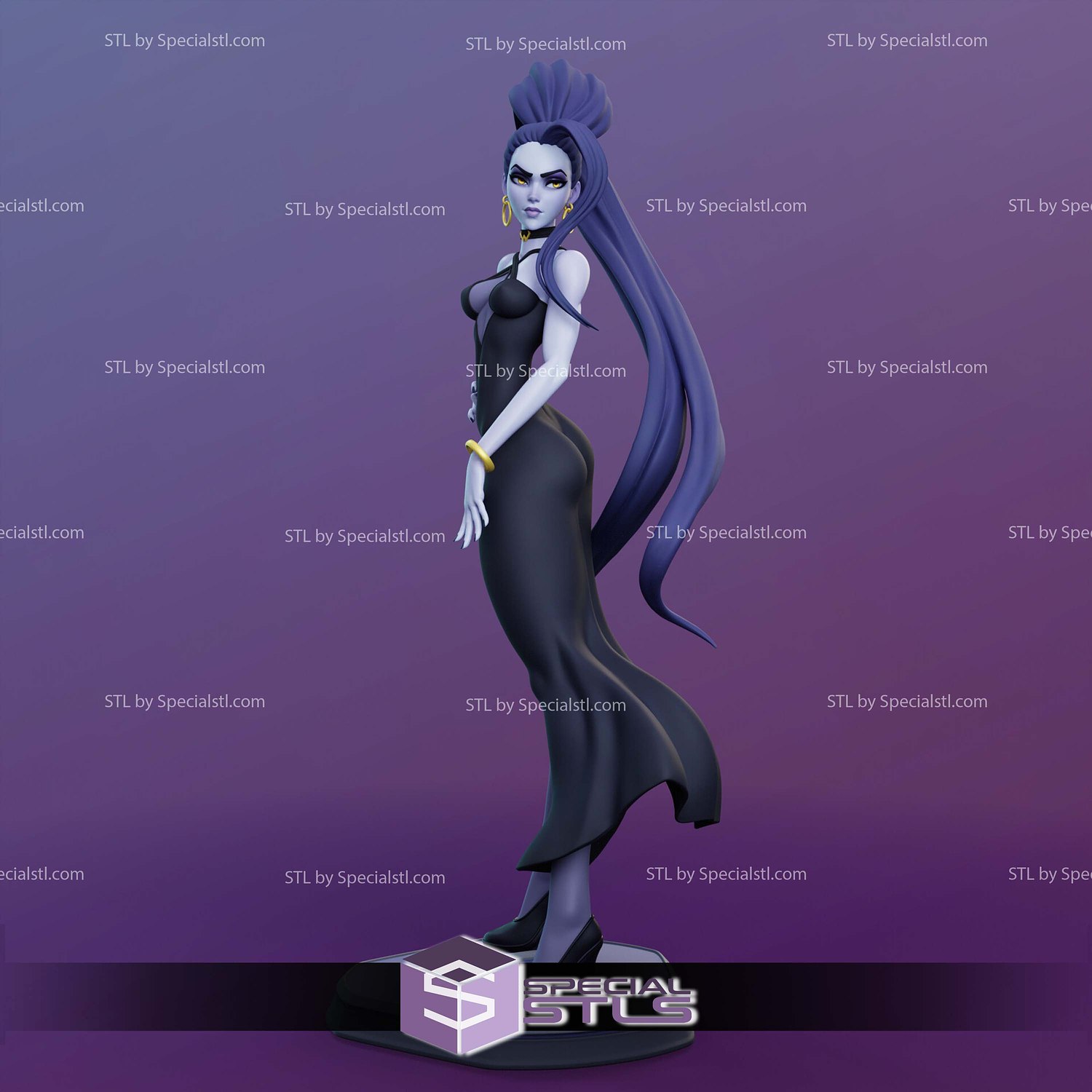Amelie Lacroix Widowmaker STL Files 3D Model — view 3