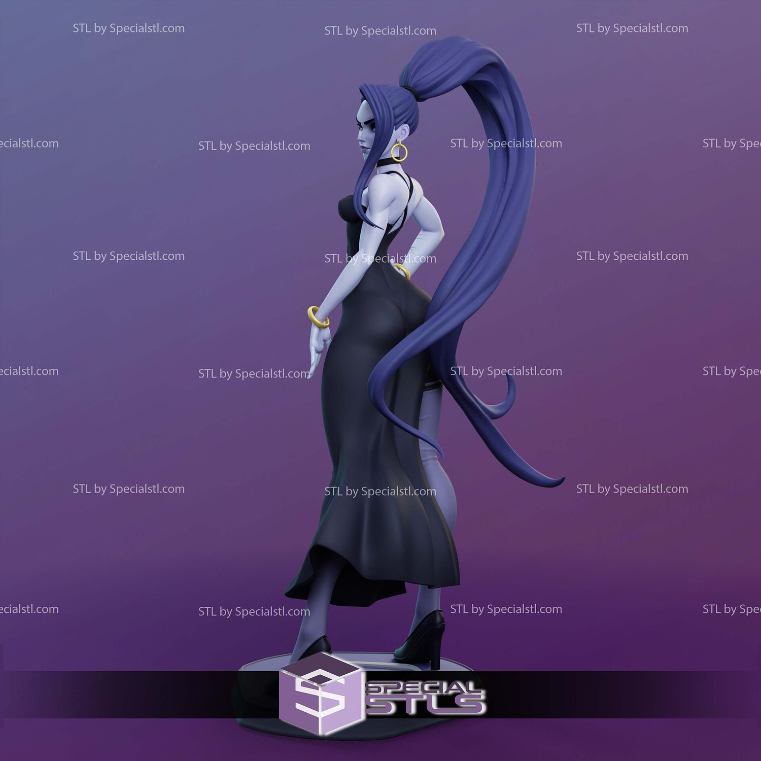 Amelie Lacroix Widowmaker STL Files 3D Model — view 4
