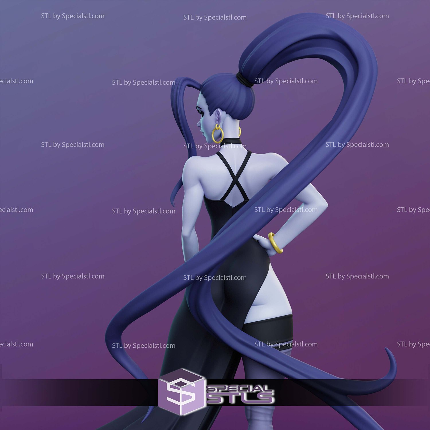 Amelie Lacroix Widowmaker STL Files 3D Model — view 8