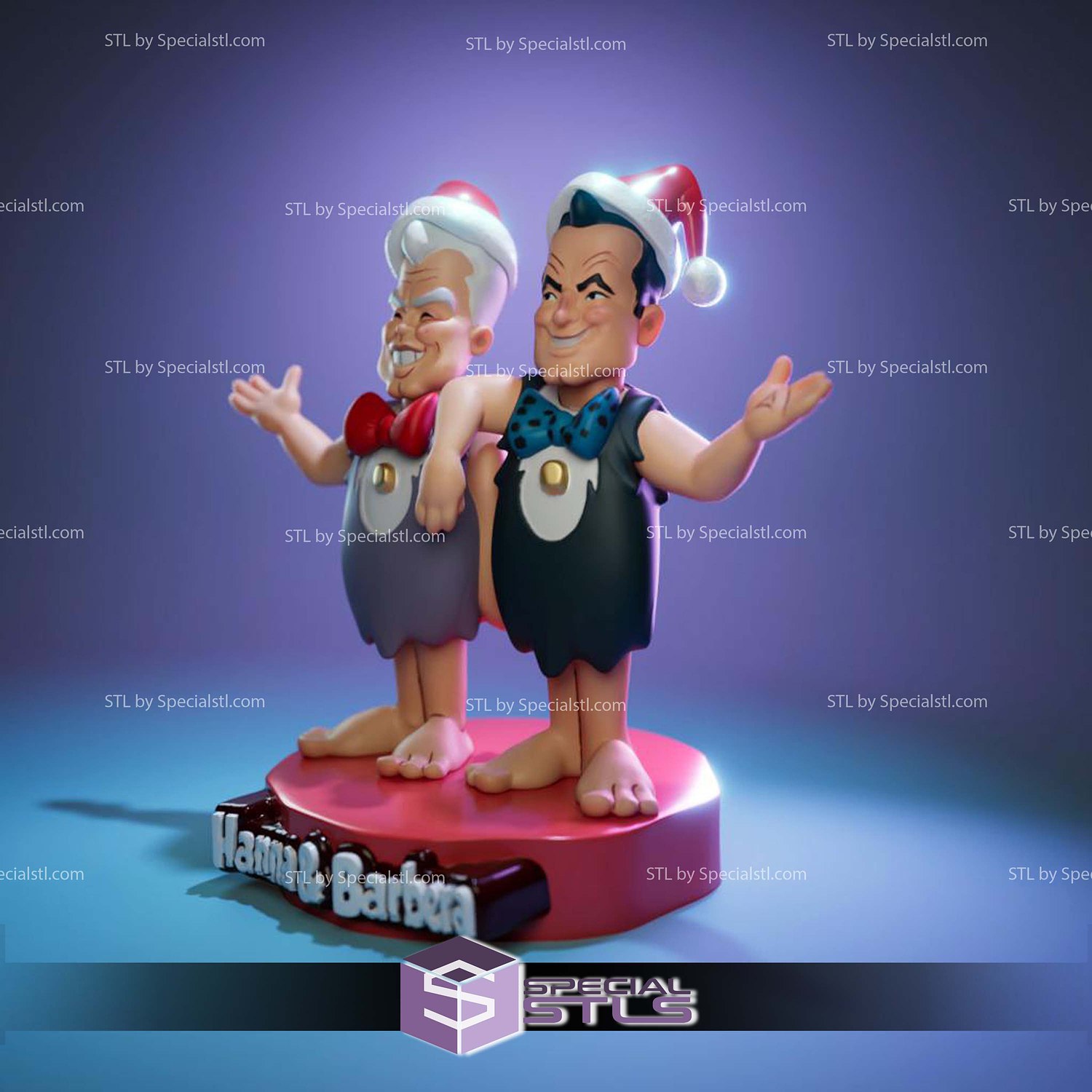 William Hanna and Joseph Barbera STL Files 3D Model — view 2