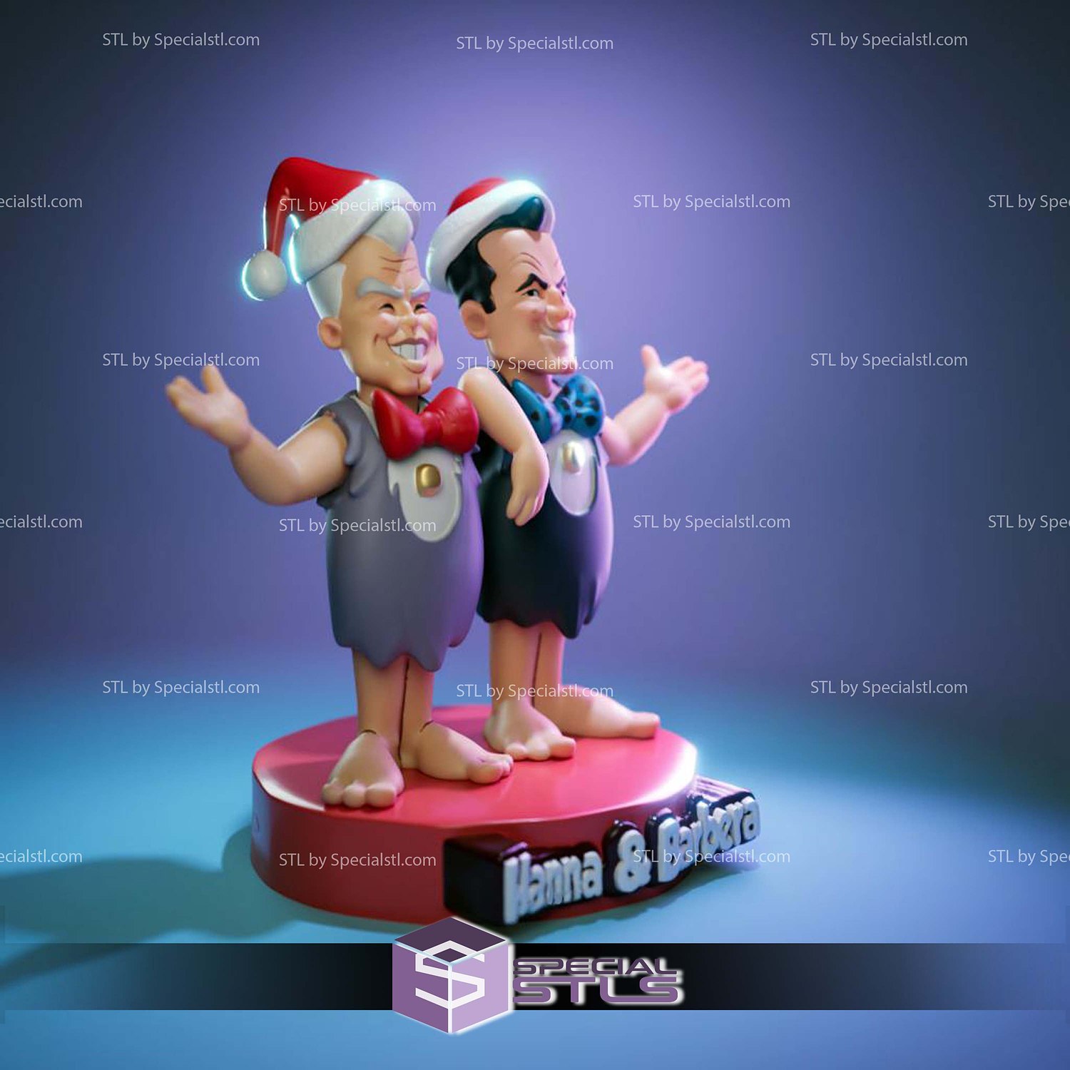 William Hanna and Joseph Barbera STL Files 3D Model — view 3