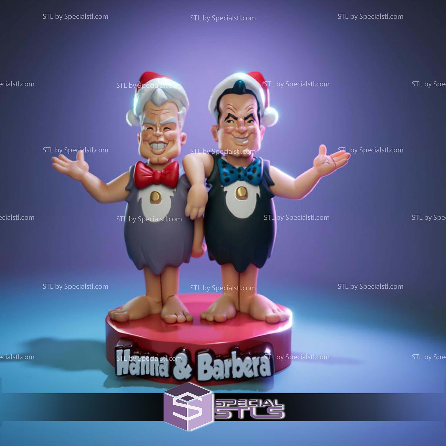 William Hanna and Joseph Barbera STL Files 3D Model — view 4