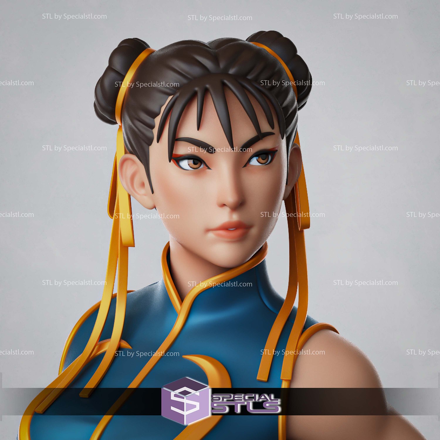 Chun-Li Sport Standalone 3D Printer Files STL Model — view 3