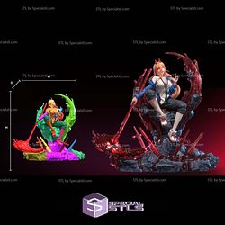 Blood Fiend Power Chainsaw Man STL Files 3D Model