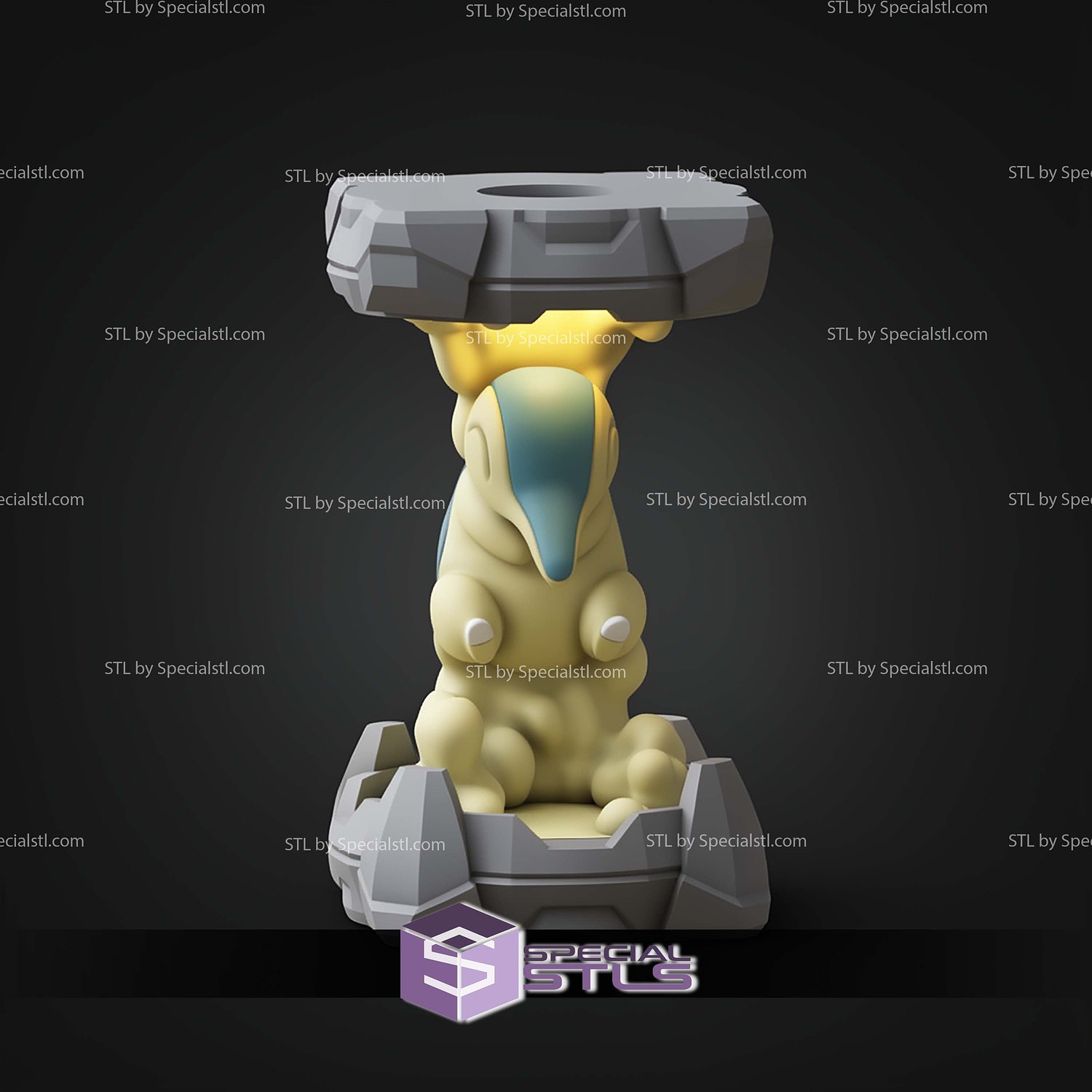 Pokemon Clone Lab Colletion Cyndaquil STL Files 3D Model — view 5