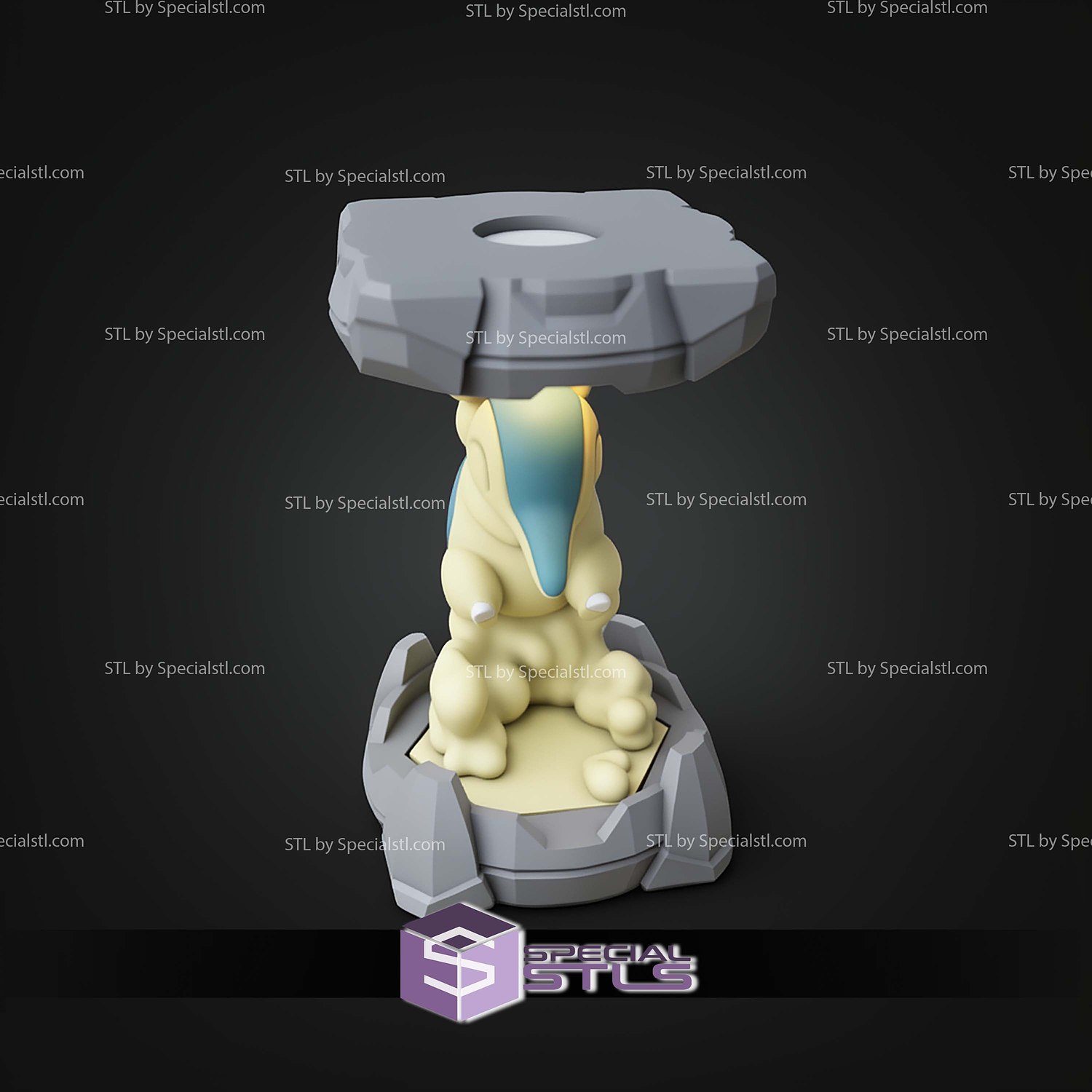 Pokemon Clone Lab Colletion Cyndaquil STL Files 3D Model — view 7