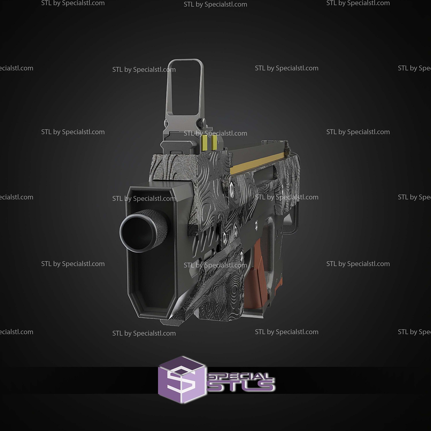 Cosplay STL Files MP 98 Knight SMG Helldivers 2 3D Model — view 2