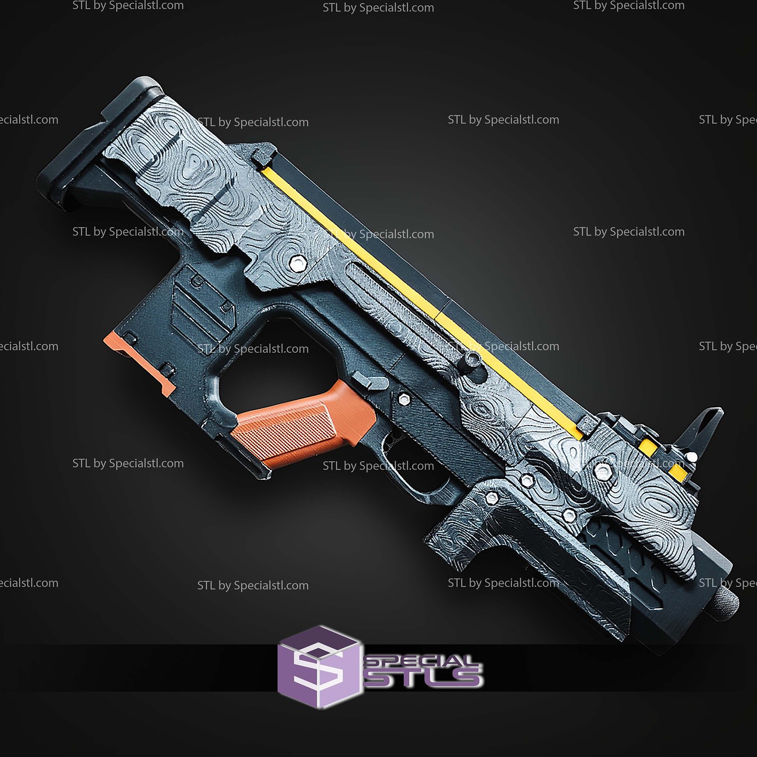 Cosplay STL Files MP 98 Knight SMG Helldivers 2 3D Model — view 4