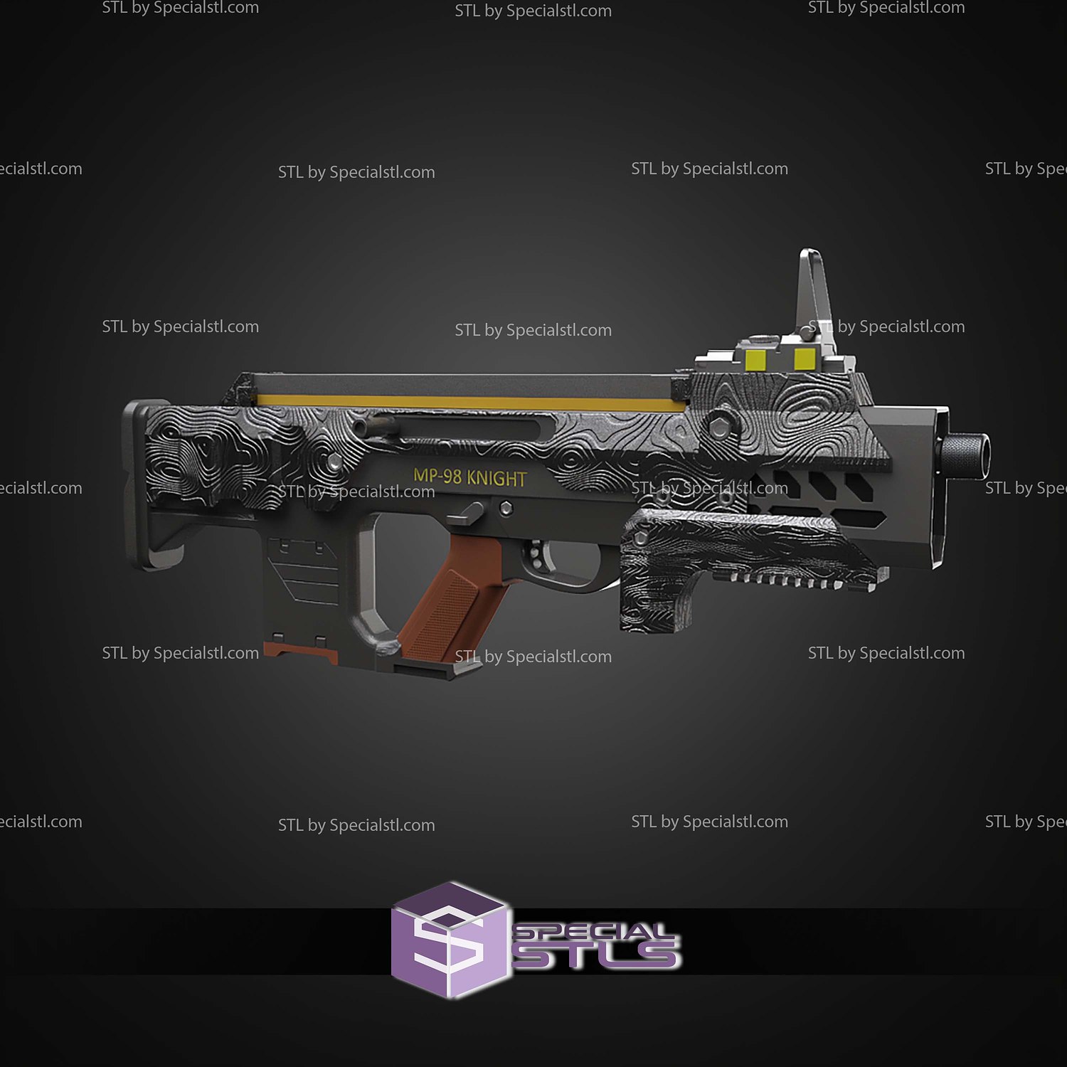Cosplay STL Files MP 98 Knight SMG Helldivers 2 3D Model — view 5