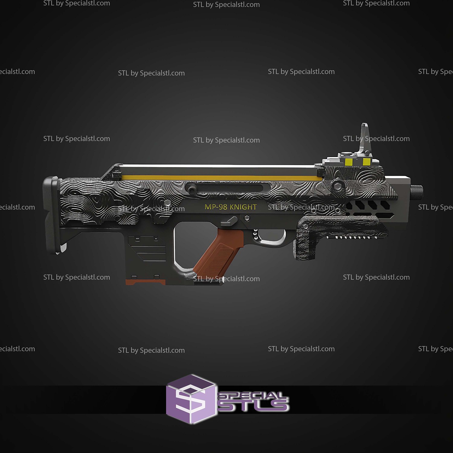 Cosplay STL Files MP 98 Knight SMG Helldivers 2 3D Model — view 6