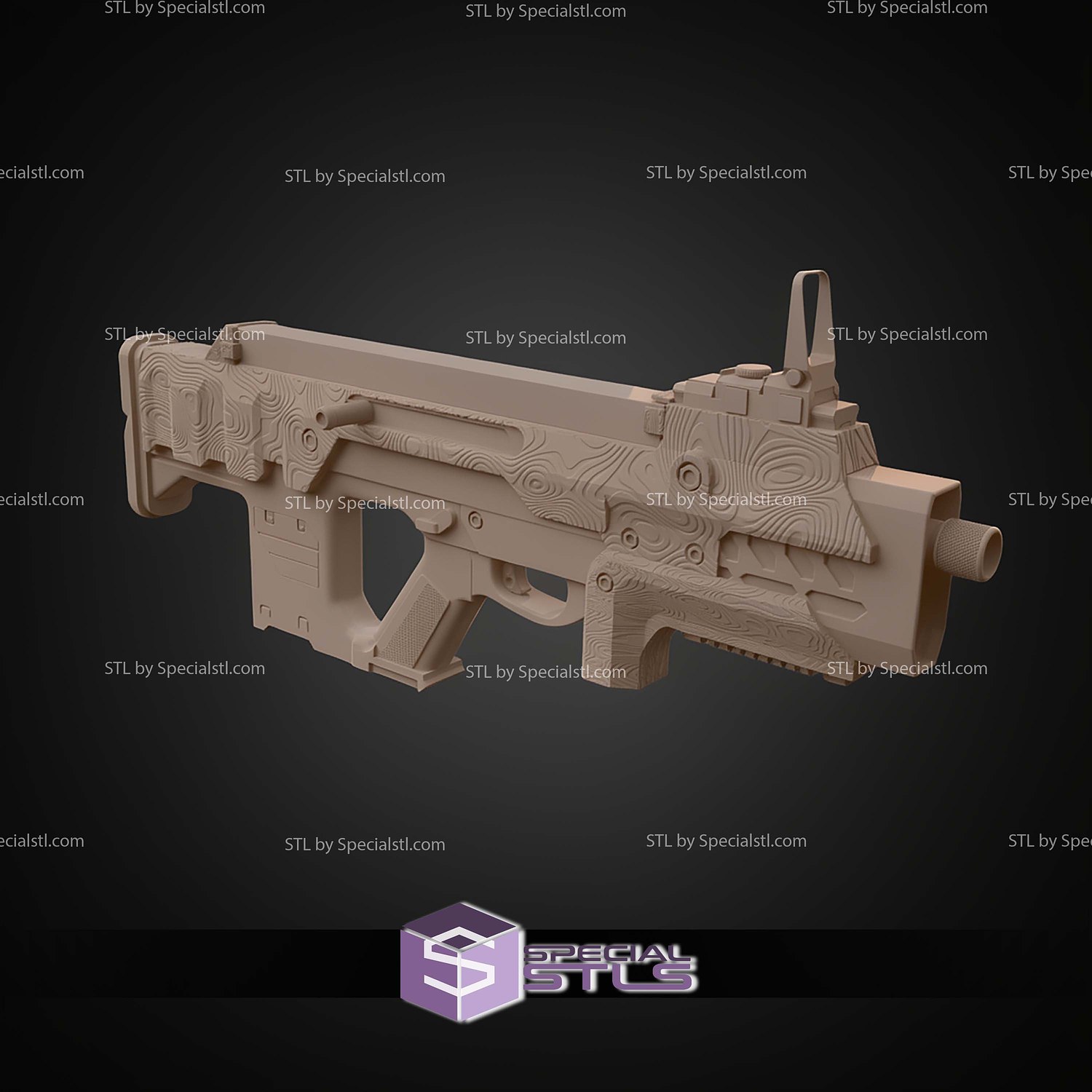 Cosplay STL Files MP 98 Knight SMG Helldivers 2 3D Model — view 7