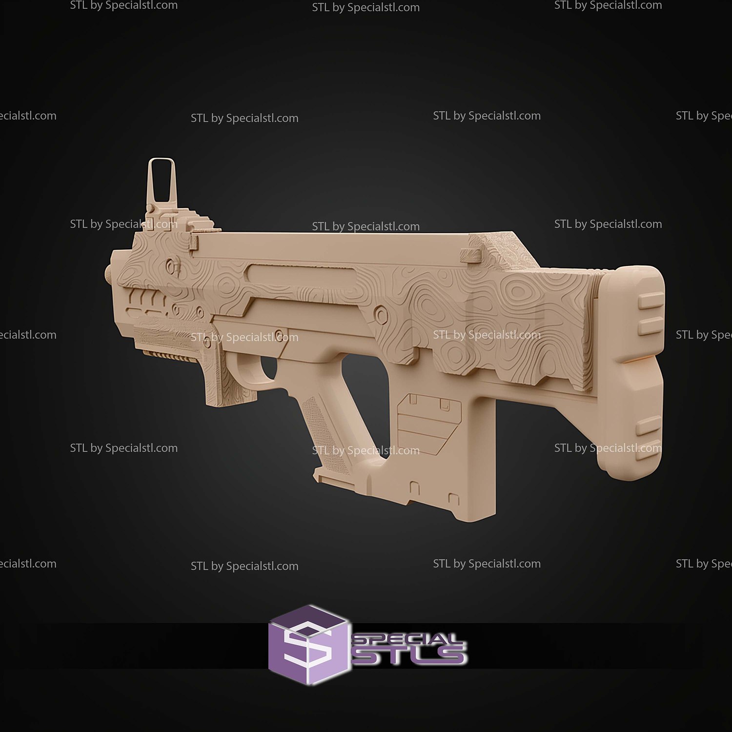 Cosplay STL Files MP 98 Knight SMG Helldivers 2 3D Model — view 8