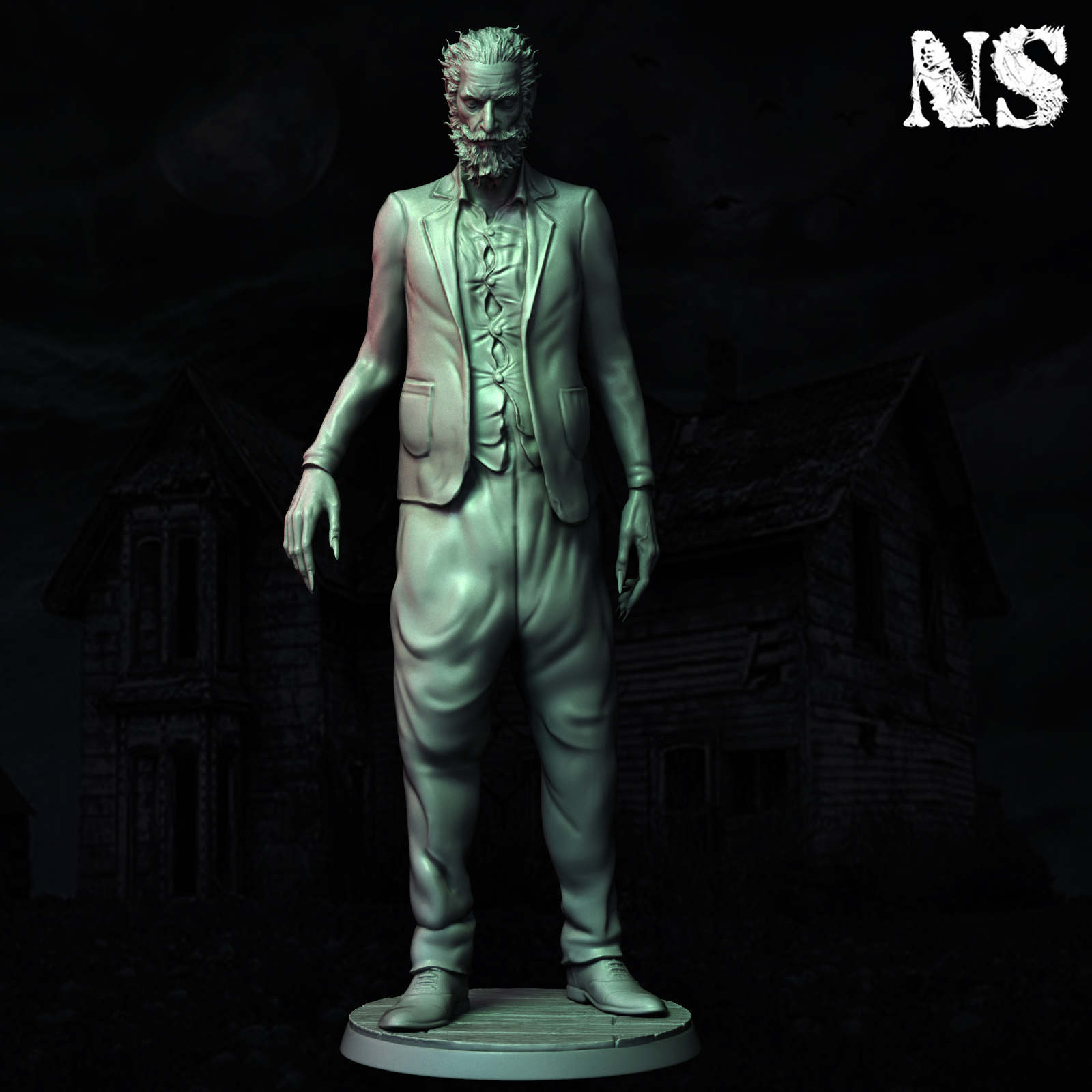 Wilbur Whateley x3 Variants 3D STL Model — view 3