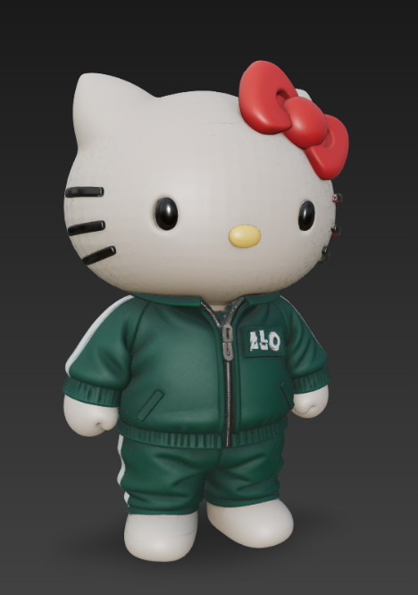 HelloKittySquid.stl 3D Model