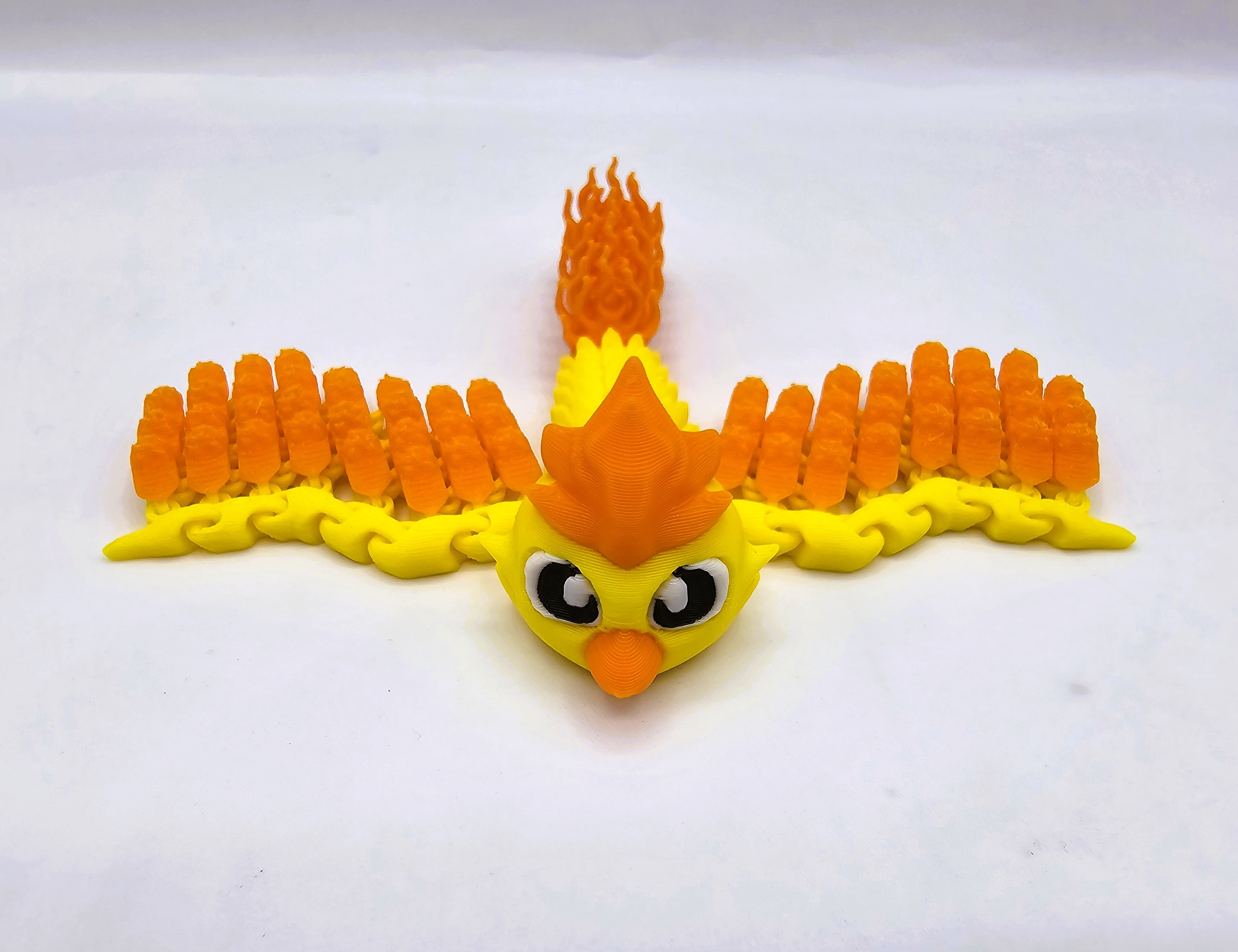 Pocket Pet - Flexi Baby Moltres - PokePet 3D STL Model