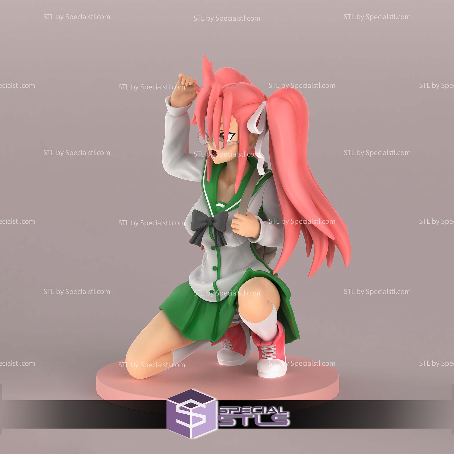 Saya Takagi High School of Dead 3D Printer Files STL Model — view 5