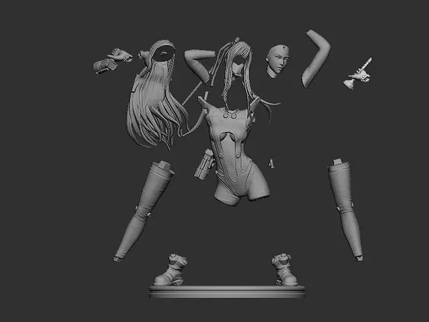 Reika Shimohira Gantz 3D STL Model
