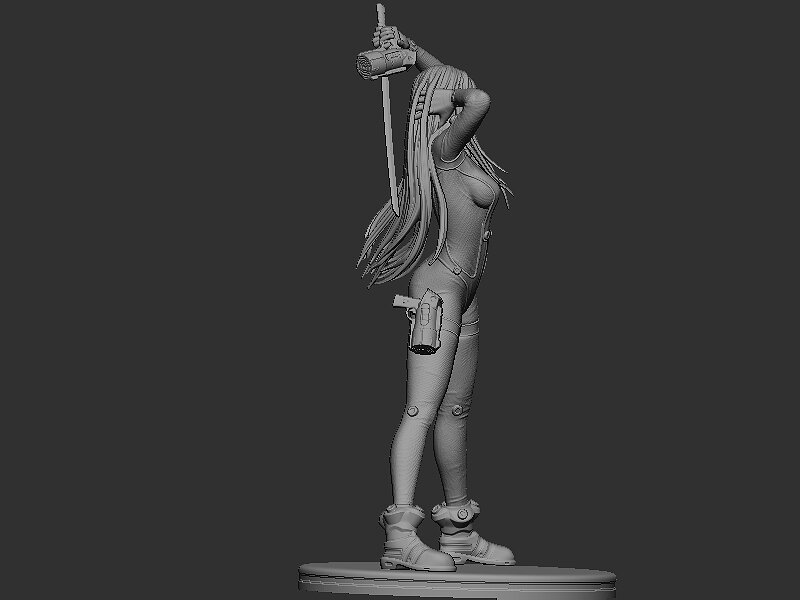Reika Shimohira Gantz 3D STL Model — view 4