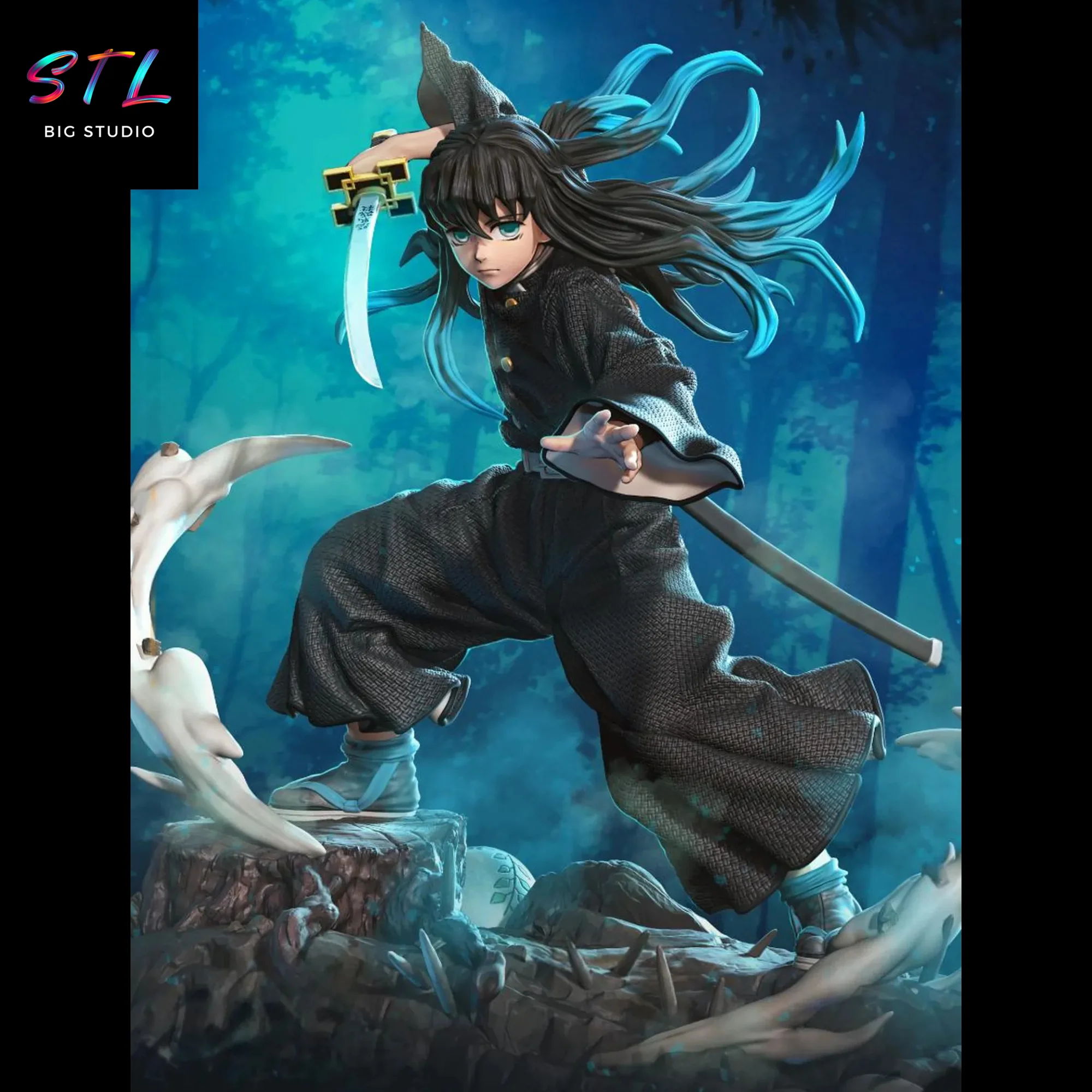 Tokito Muichiro STL | Demon Slayer | 3D Printable Figure Model
