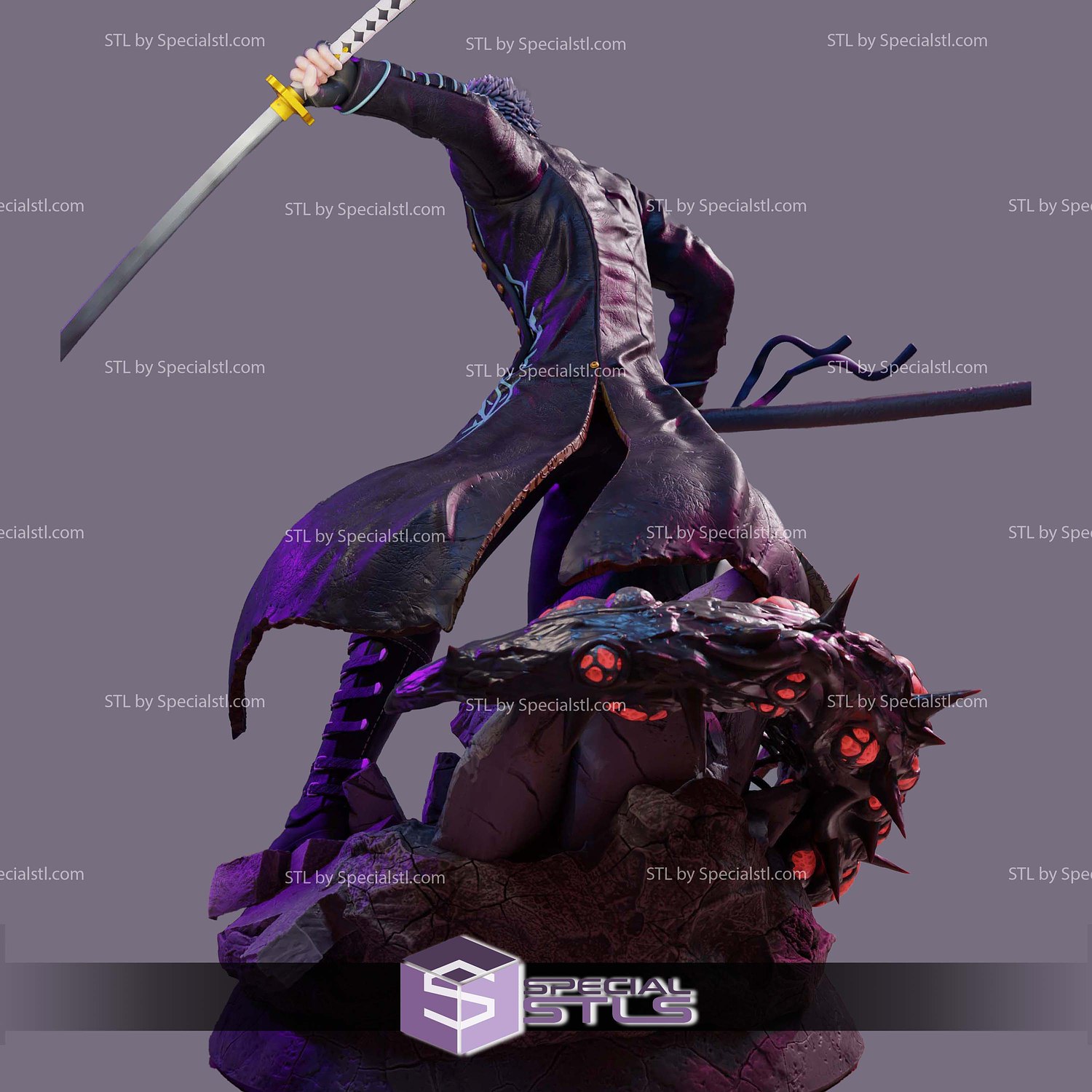 Vergil Devil May Cry 5 3D Printer Files STL Model — view 3