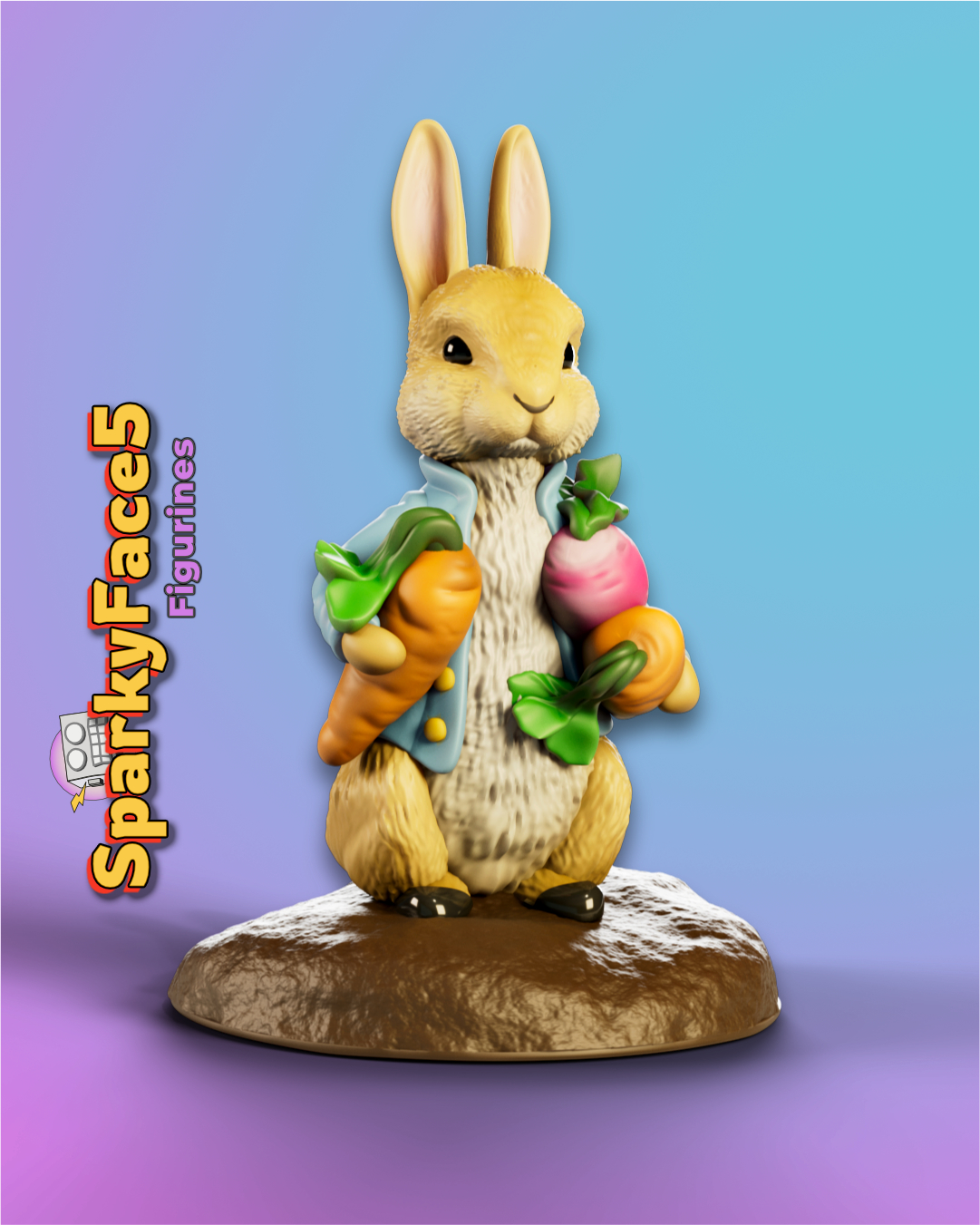 Peter Rabbit 3D STL Model