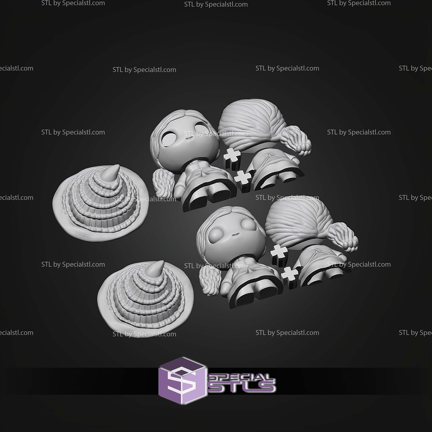 Basic STL Collection Wicked Witch Imp 3D Model — view 5