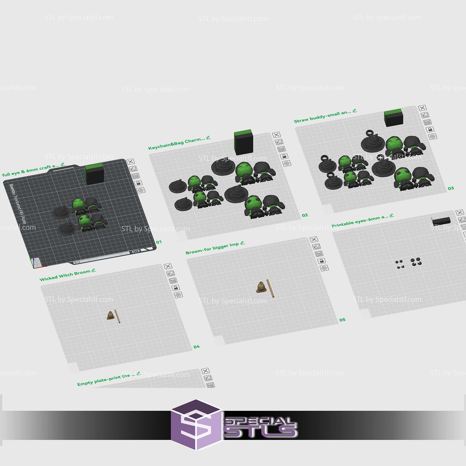 Basic STL Collection Wicked Witch Imp 3D Model — view 6