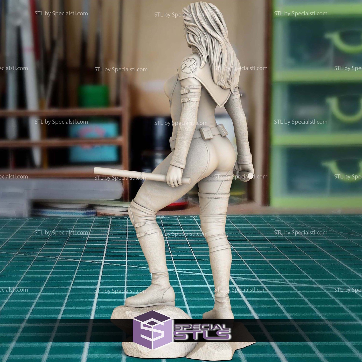 Mockingbird Marvel Hero Standalone 3D Printer Files STL Model — view 2