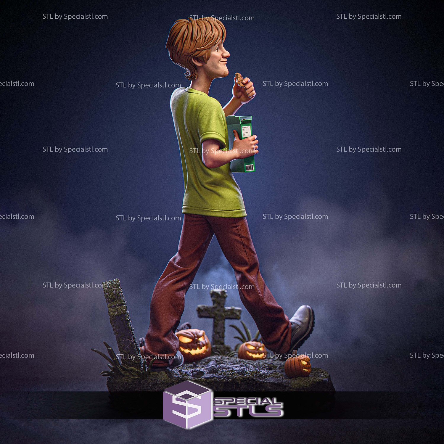 Zoinks Shaggy STL Files 3D Model — view 2