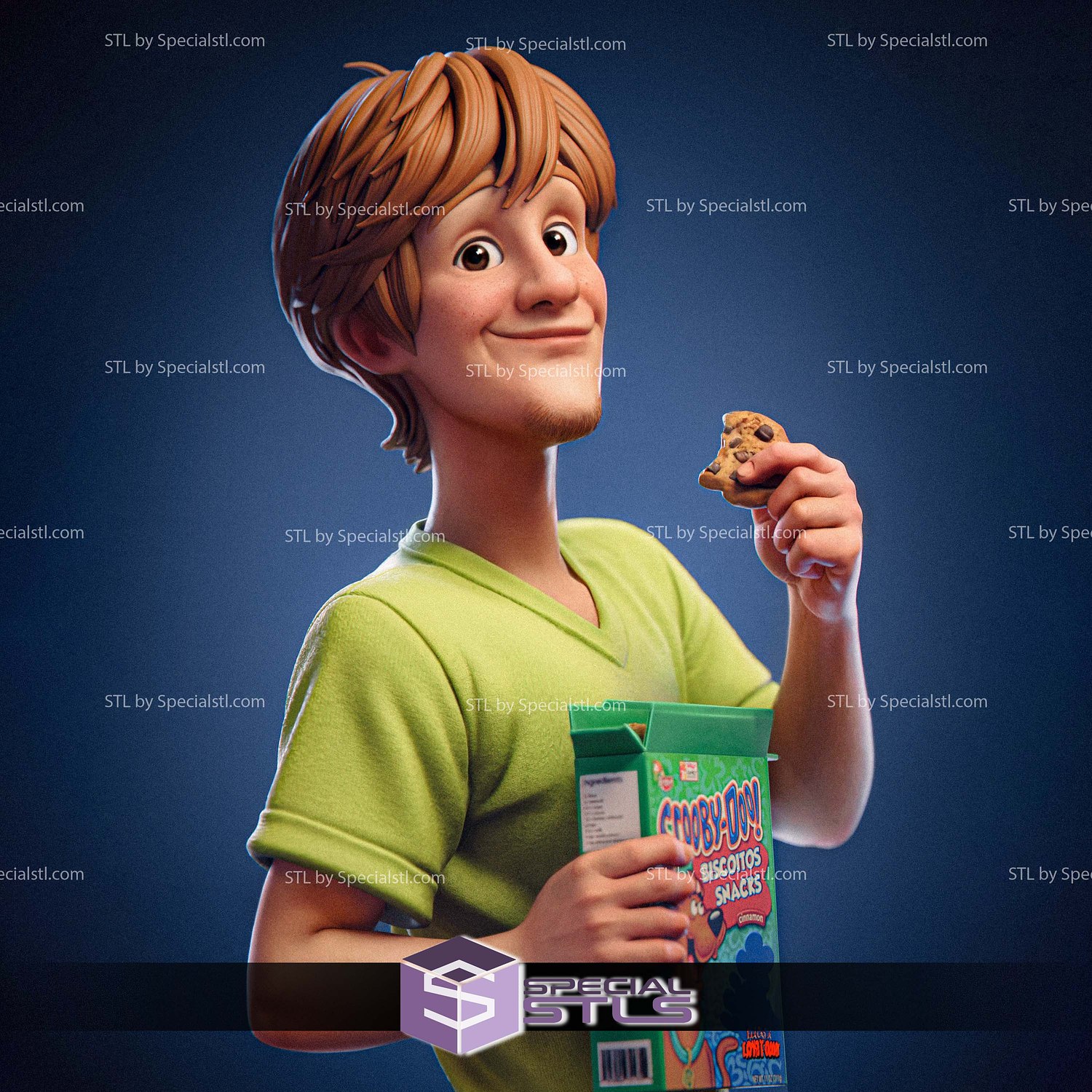 Zoinks Shaggy STL Files 3D Model — view 3