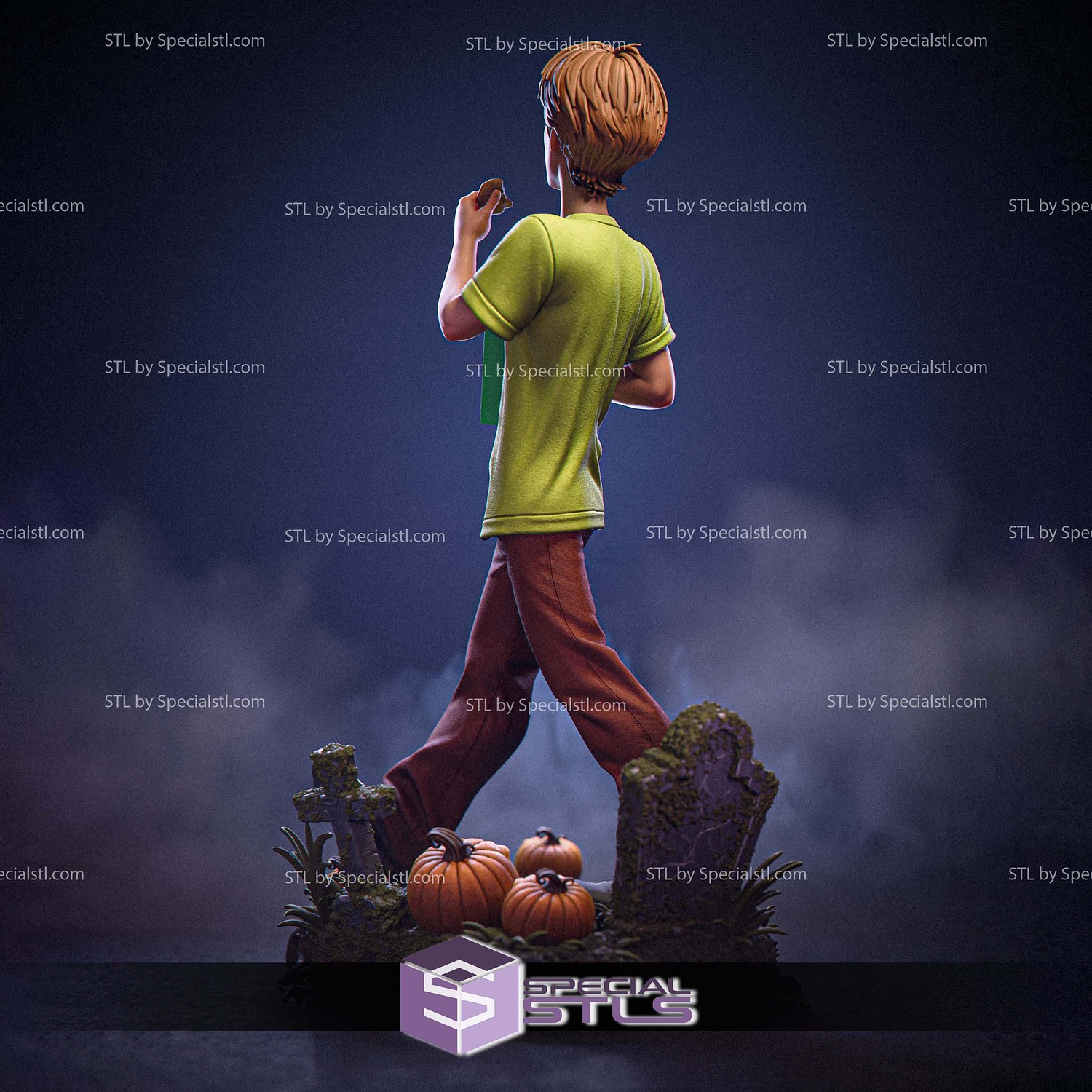 Zoinks Shaggy STL Files 3D Model — view 5