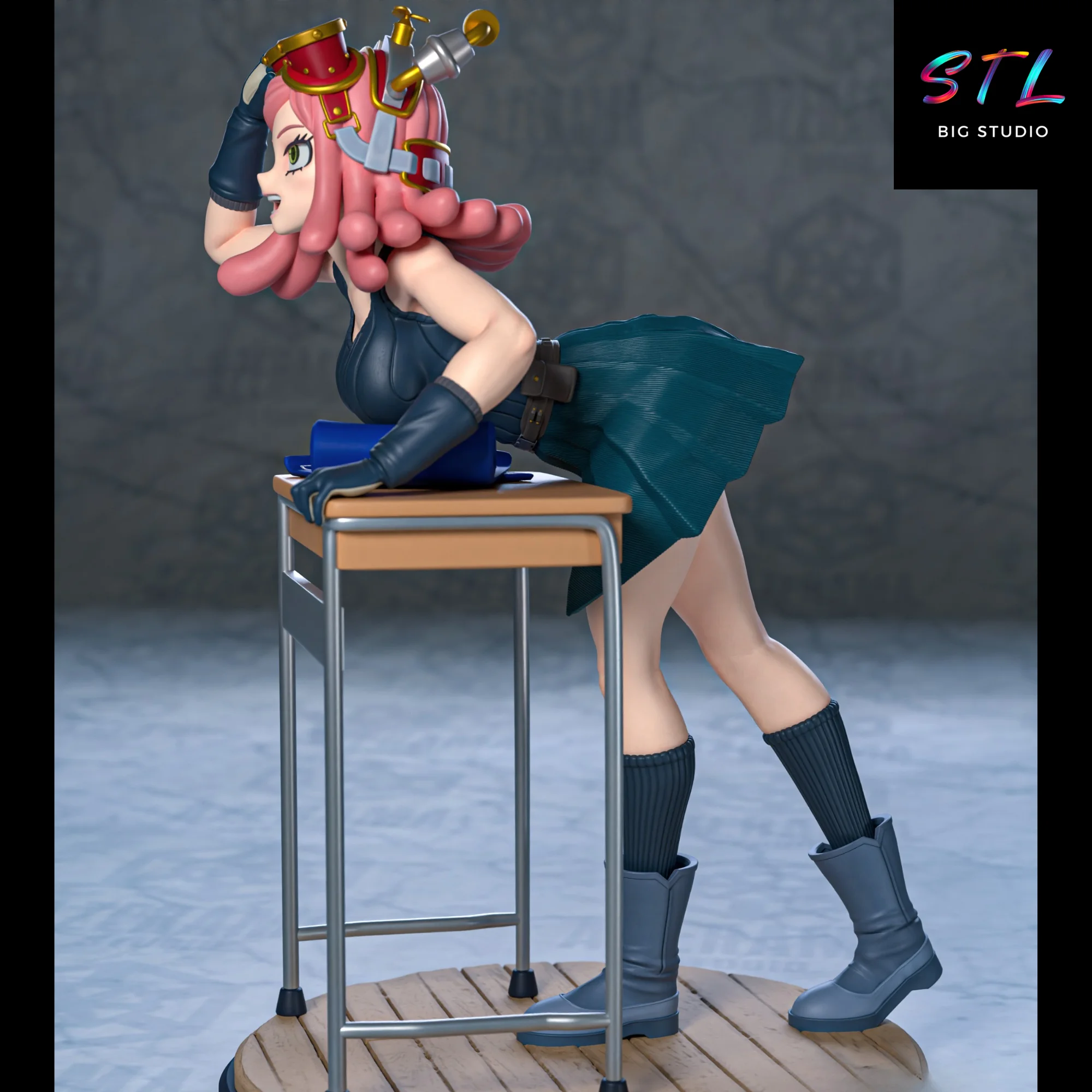 Mei Hatsume STL | My Hero Academia | 3D Printable Figure Model — view 2