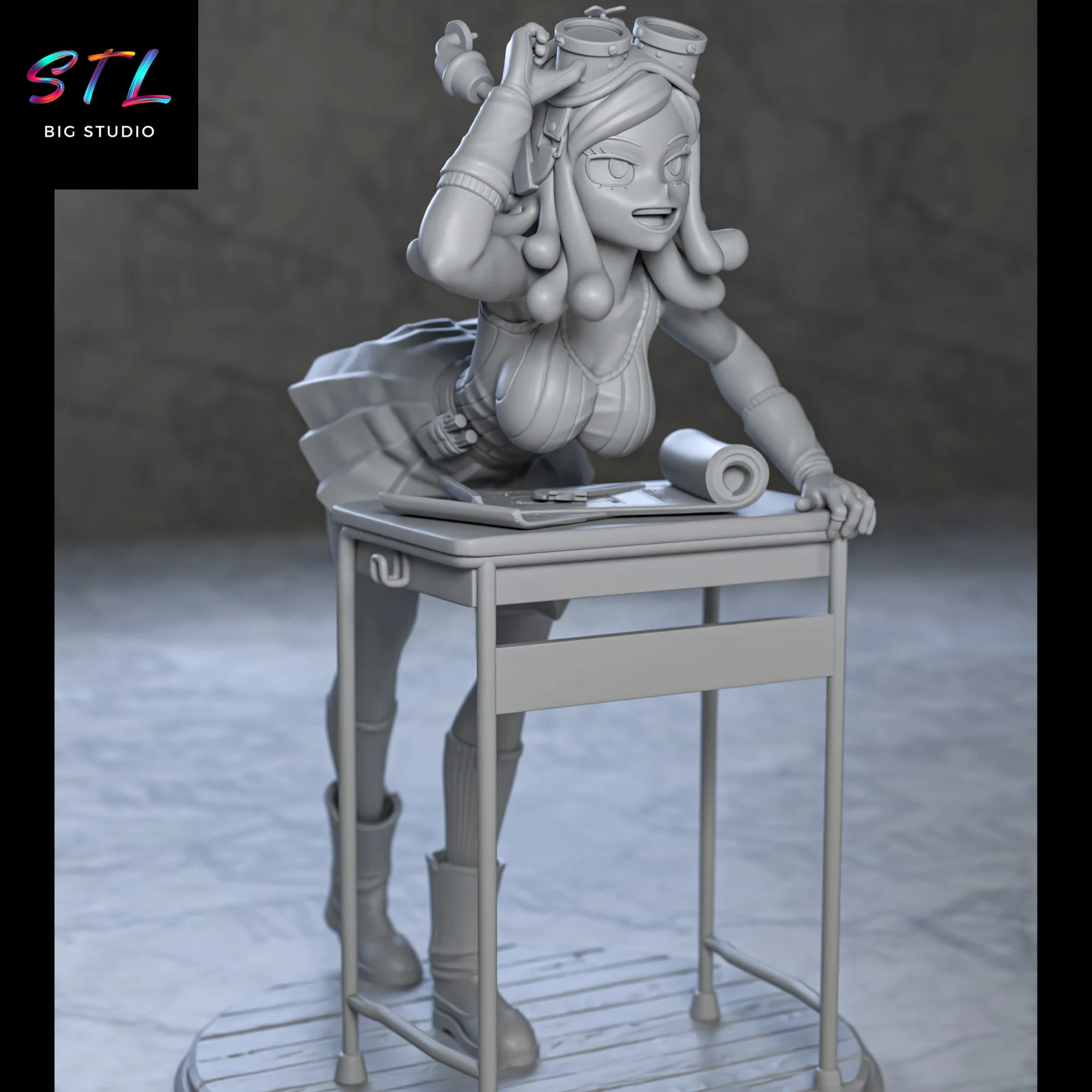 Mei Hatsume STL | My Hero Academia | 3D Printable Figure Model — view 5
