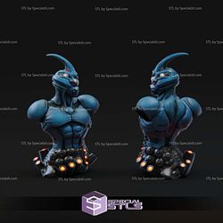 Guyver Bust Sculptures 3D Printing STL Model