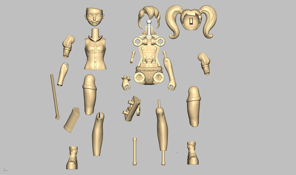 00079 Designed for 3D printing STL Model — view 2