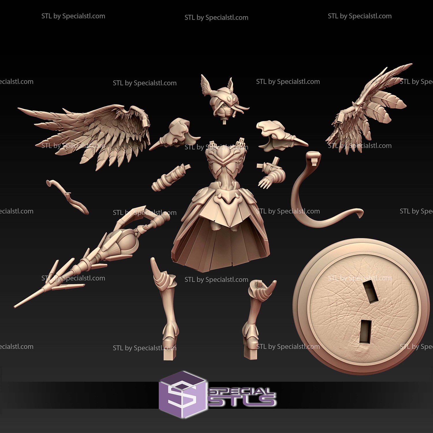 Shalltear Bloodfallen Overlord Armor 3D Printer Files STL Model — view 2