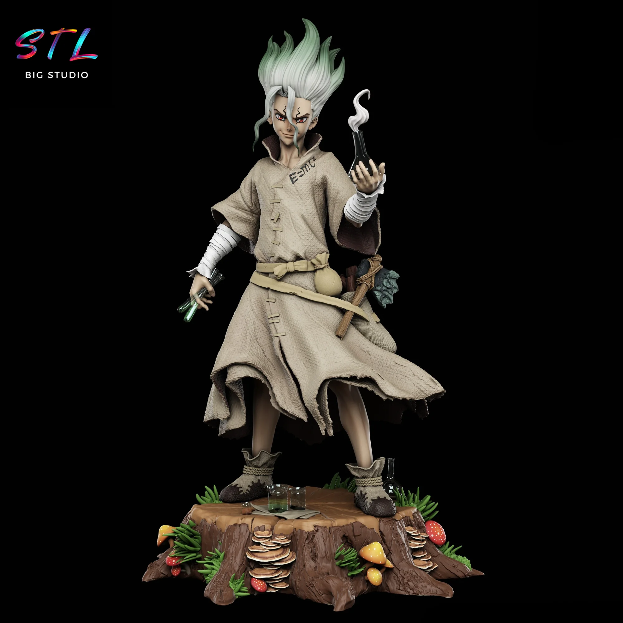 Senku Ishigami STL | Dr. Stone | 3D Printable Figure Model