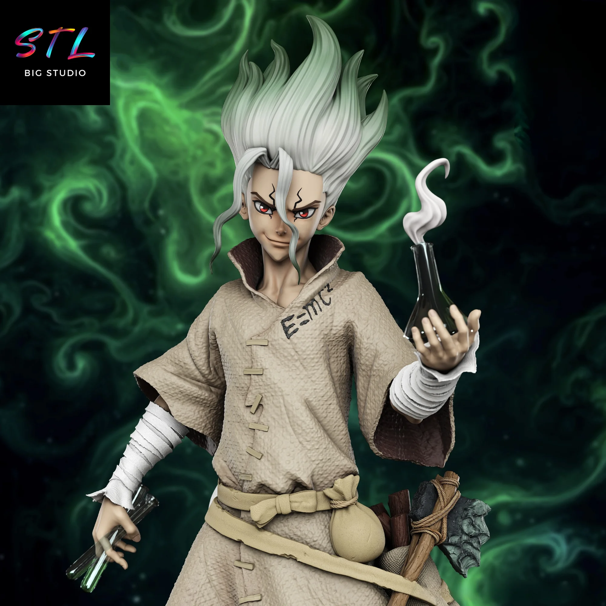 Senku Ishigami STL | Dr. Stone | 3D Printable Figure Model — view 4