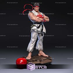 Ryu White Suit Street Fighter 3D Printer Files STL Model