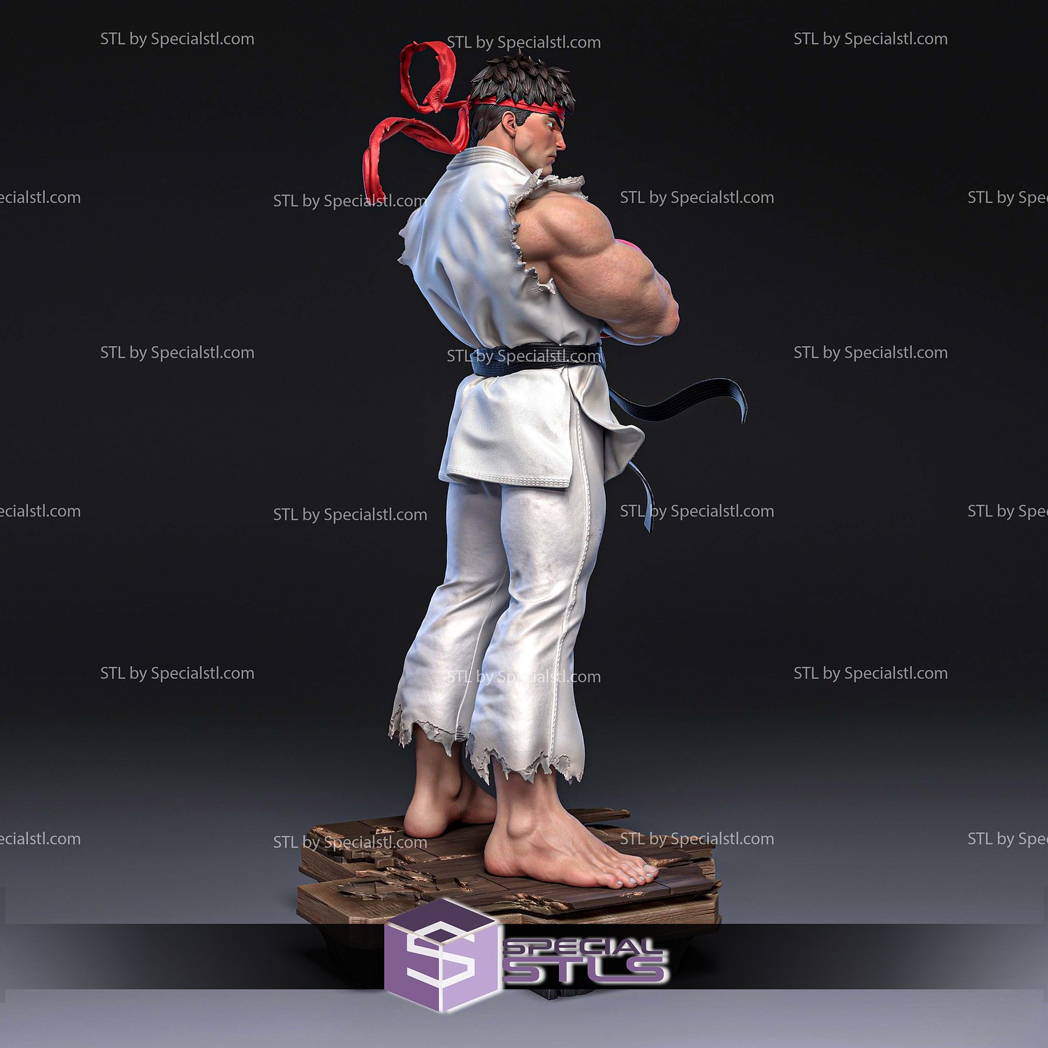 Ryu White Suit Street Fighter 3D Printer Files STL Model — view 3