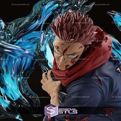 Yuji Itadori Diorama Jujutsu Kaisen STL Files 3D Model